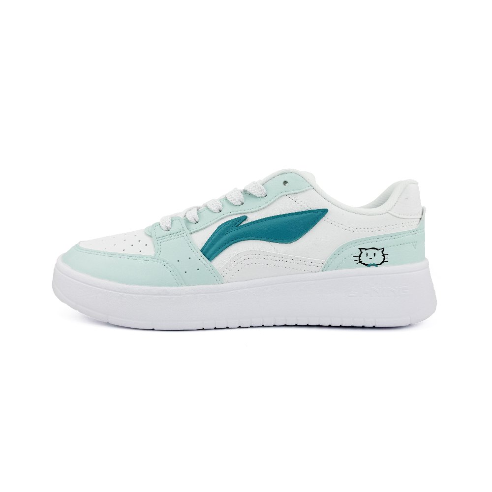 LiNing Acer Truncatum Slip Resistant, Lightweight, And Breathable Low Top Skateboard Shoes Unisex Lake Blue