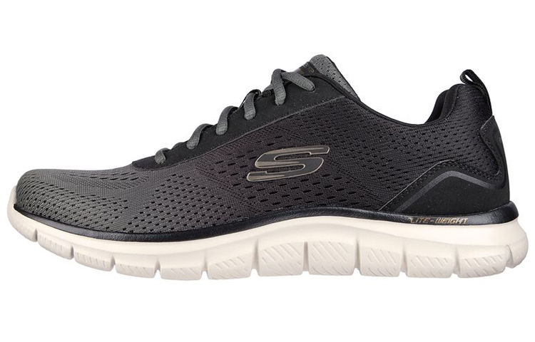 Skechers TRACK RIPKENT Low top Casual Shoes Men's Black White