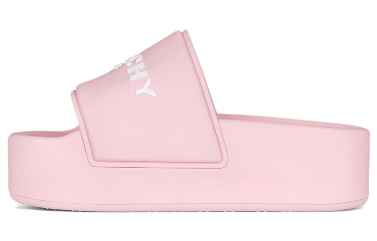 Givenchy Women's Logo Embossed Platform Sandal 'Blossom Pink'