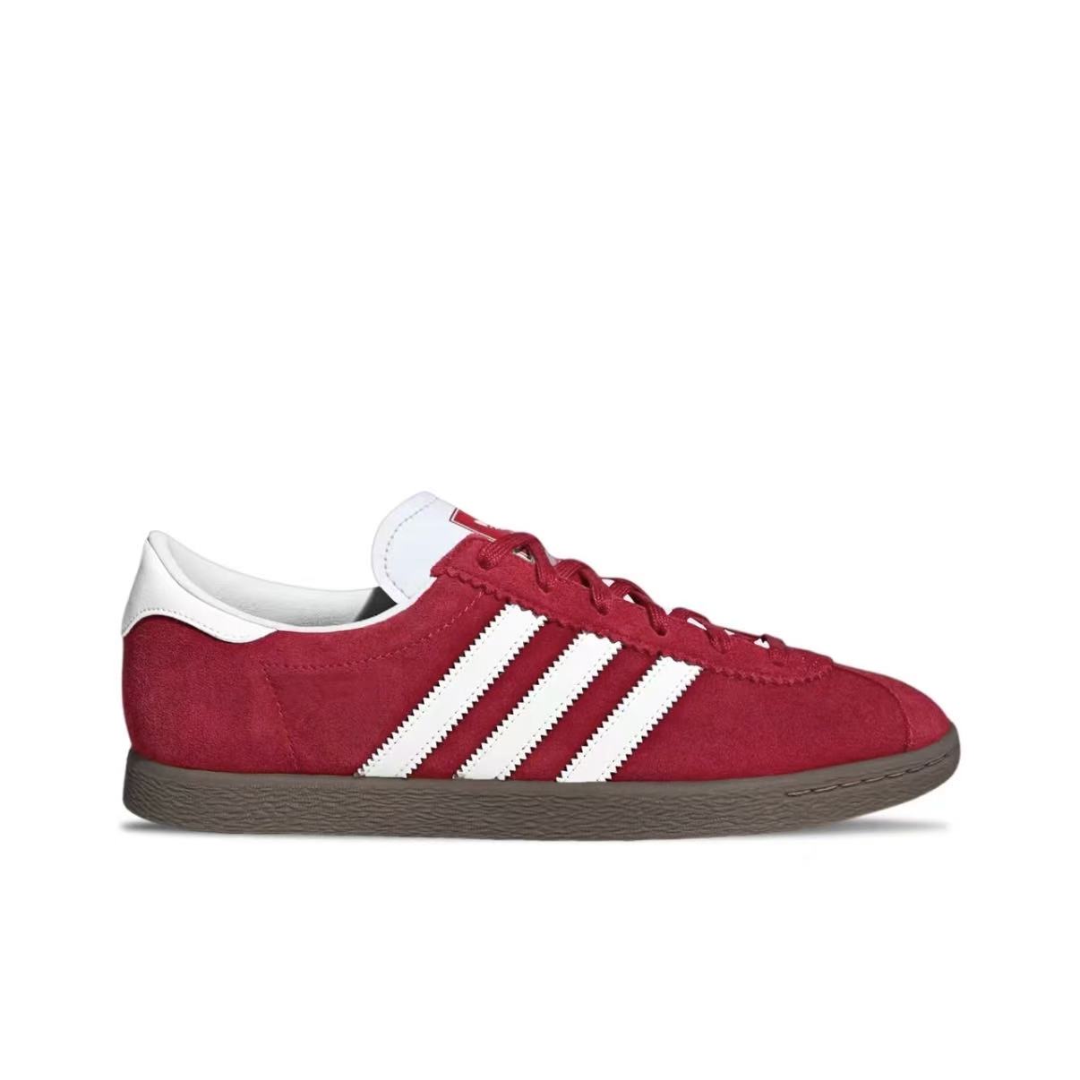 Adidas Originals Stadt Maple Sugar White Claw Abrasion Resistant Low top Skateboard Shoes Unisex Red White