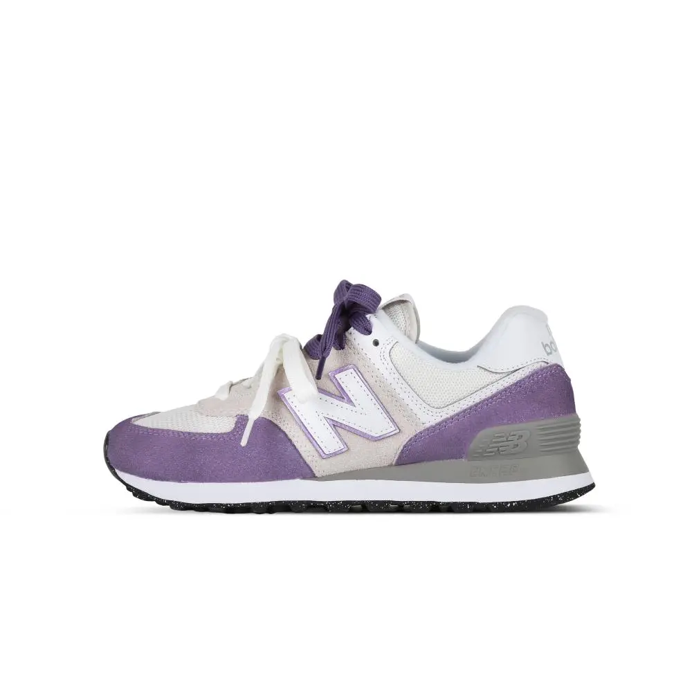 New Balance NB 574 Cushioning, Wear Resistant Low Top City Commute Running Shoes Unisex Purple