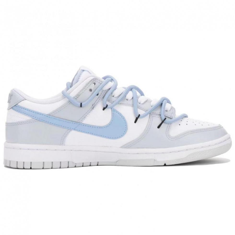 Nike Dunk Low Vibe Anti Slip Wear Resistant Low Top Skateboard Shoes GS Gray Blue купить в интернет-магазине Yoocart с быстрой доставкой по России.