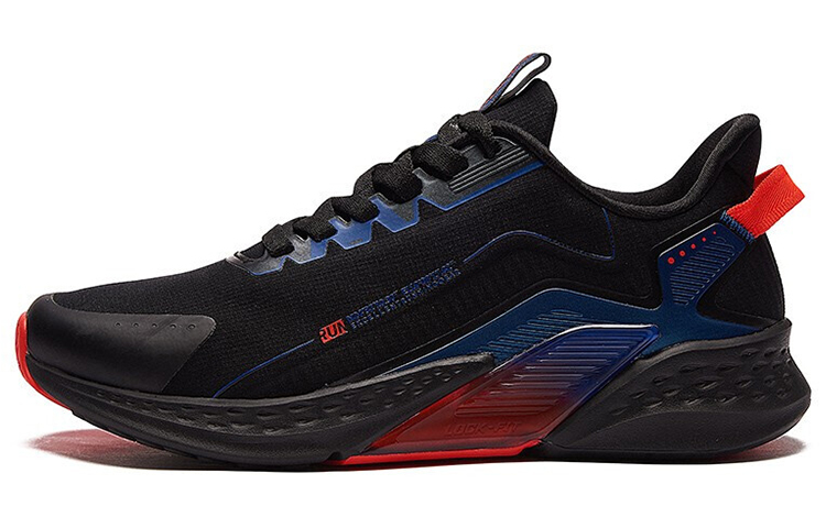 361° Rain Screen Technology Slip-Resistant Water-Resistant Lightweight Low-Top Running Shoes Men's Black Red