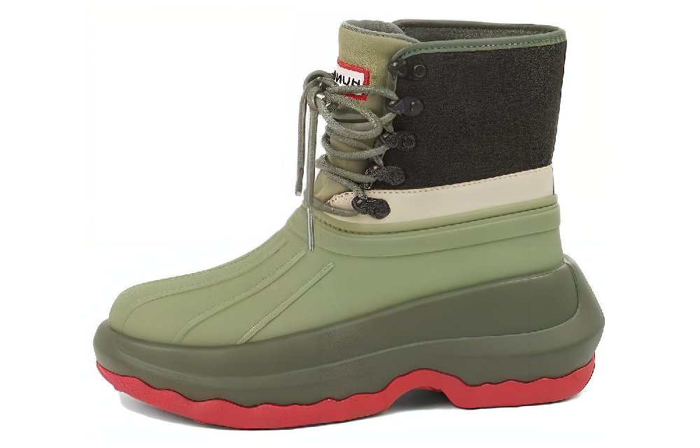 HUNTER x KENZO Abrasion Resistant Short Outdoor Boots Women's Dark Khaki