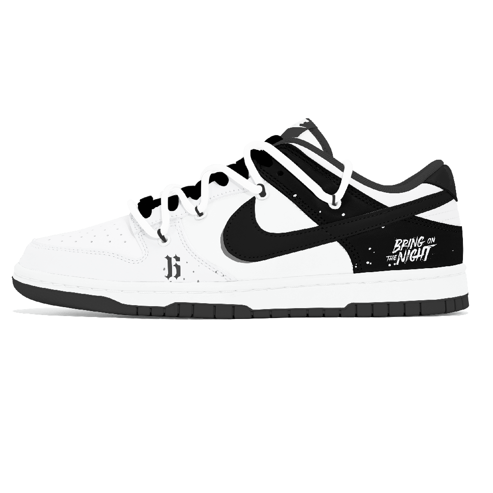 Nike Dunk Lemon Joy Abrasion Resistant Low Top Skateboard Shoes Unisex White