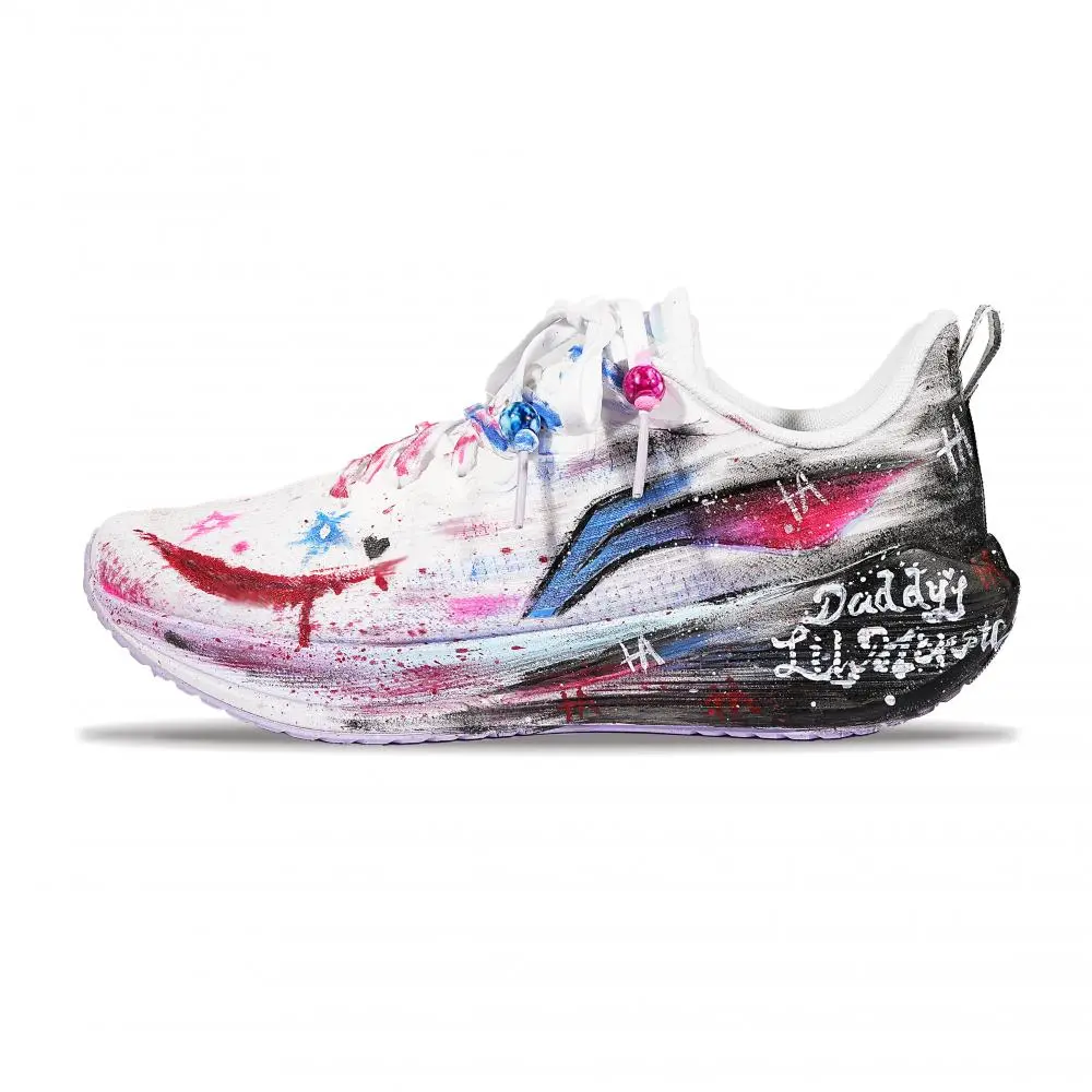 LiNing Wuyue Abrasion Resistant Breathable Low Top Casual City Commute Running Shoes Women's White Pink