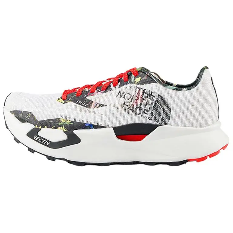 THE NORTH FACE VECTIV Pro 3 Abrasion Resistant Breathable Rebound Low top Running Shoes Unisex Snow Peak White