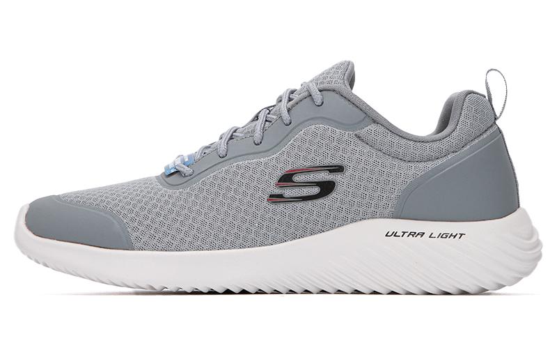 Skechers Bounder Voltis Cushioning, Slip Resistant, Abrasion Resistant, Lightweight Low Top Casual Shoes Men's Gray