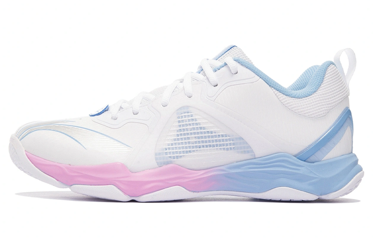 LiNing Ranger6 LITE Shock Absorbers Slip Resistant Abrasion Resistant Low top Badminton Shoes Unisex Standard White