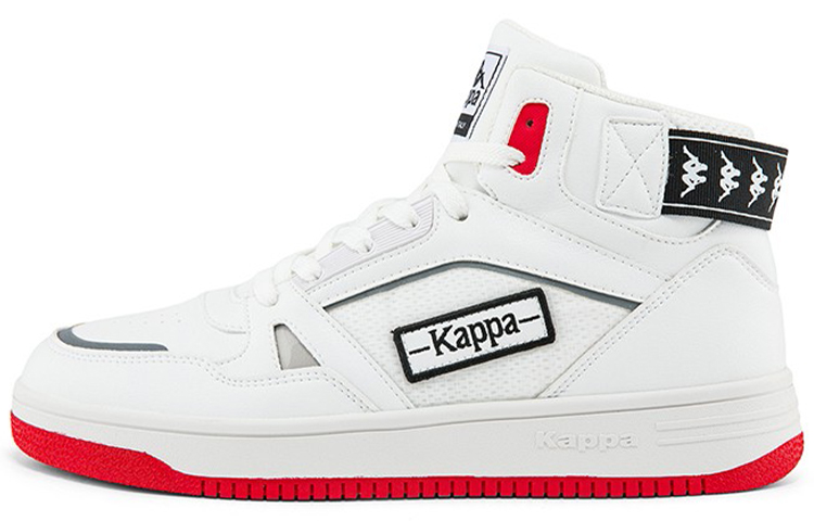 Kappa Skateboard Shoes Unisex High-Top White