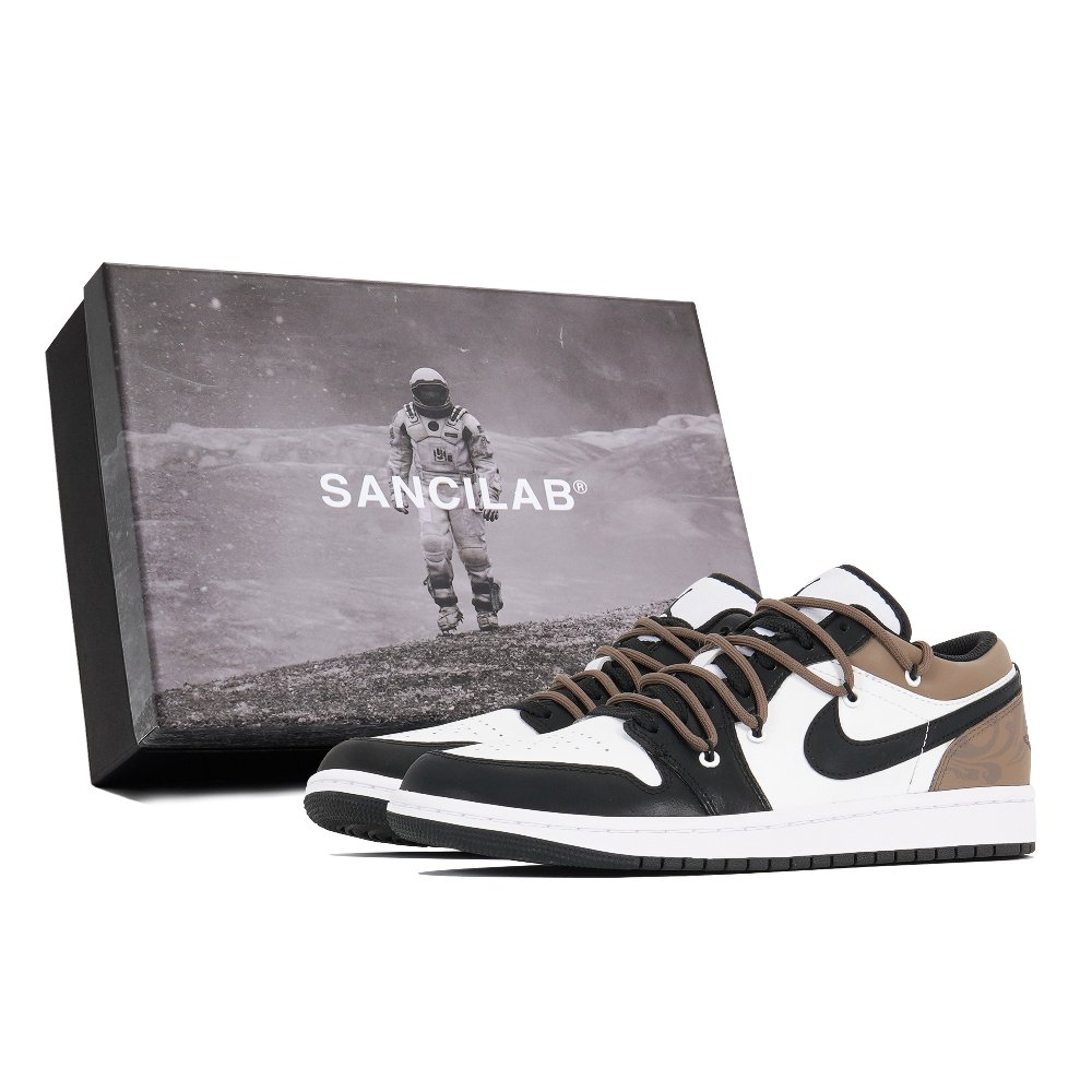 Jordan Air Jordan 1 Vintage Basketball Shoes Men Low Top White