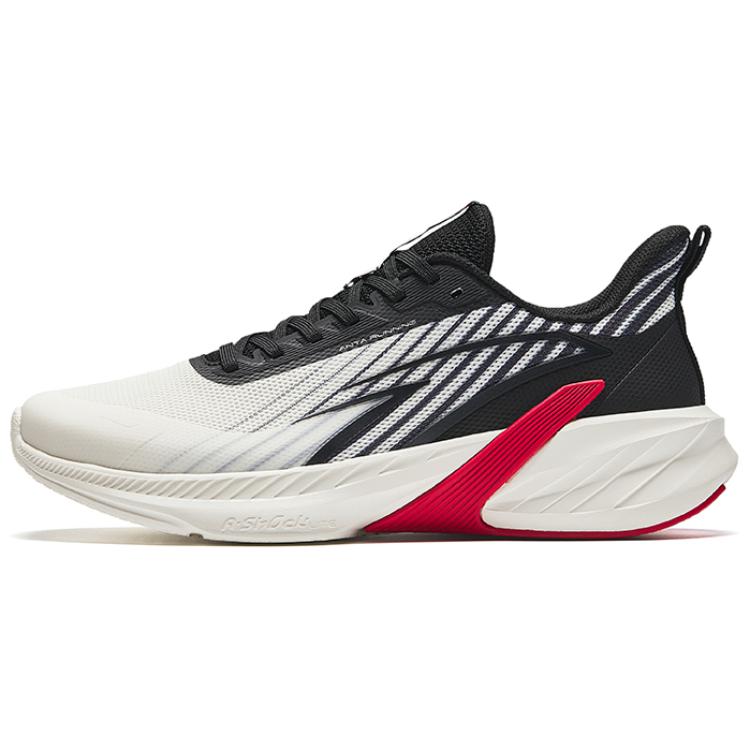 Anta Suburban Abrasion-Resistant Low-Top Running Shoes Men's White Black
