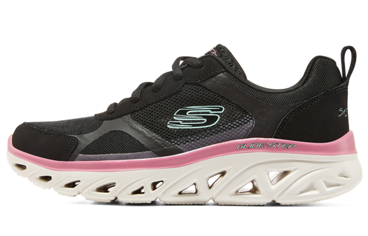 Skechers Glide step Sport Low Top Casual Shoes Women's Black Multicolor