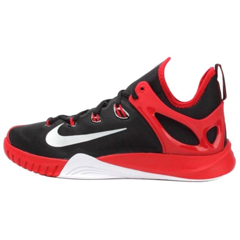 Nike Hyperrev Shock Absorbers With Slip Resistant Features Low Top Basketball Shoes Men's Black White Red