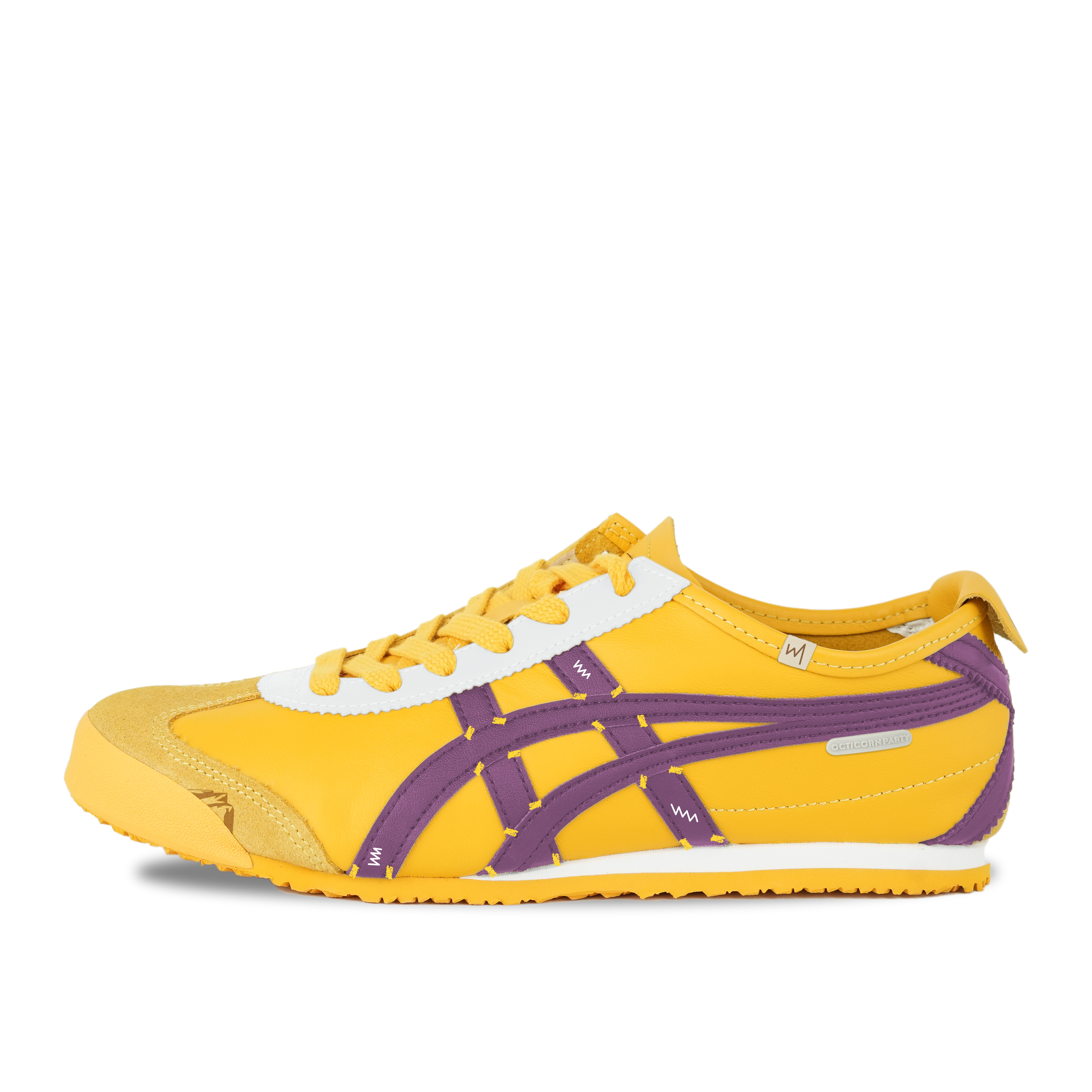 Onitsuka Tiger MEXICO 66 Octopus Party Abrasion Resistant Low Top Casual Shoes Unisex Yellow Purple