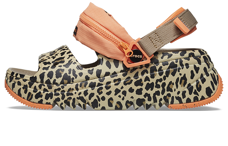 Crocs Hiker Xscape Animal Sandals 'Khaki Leopard' Women's
