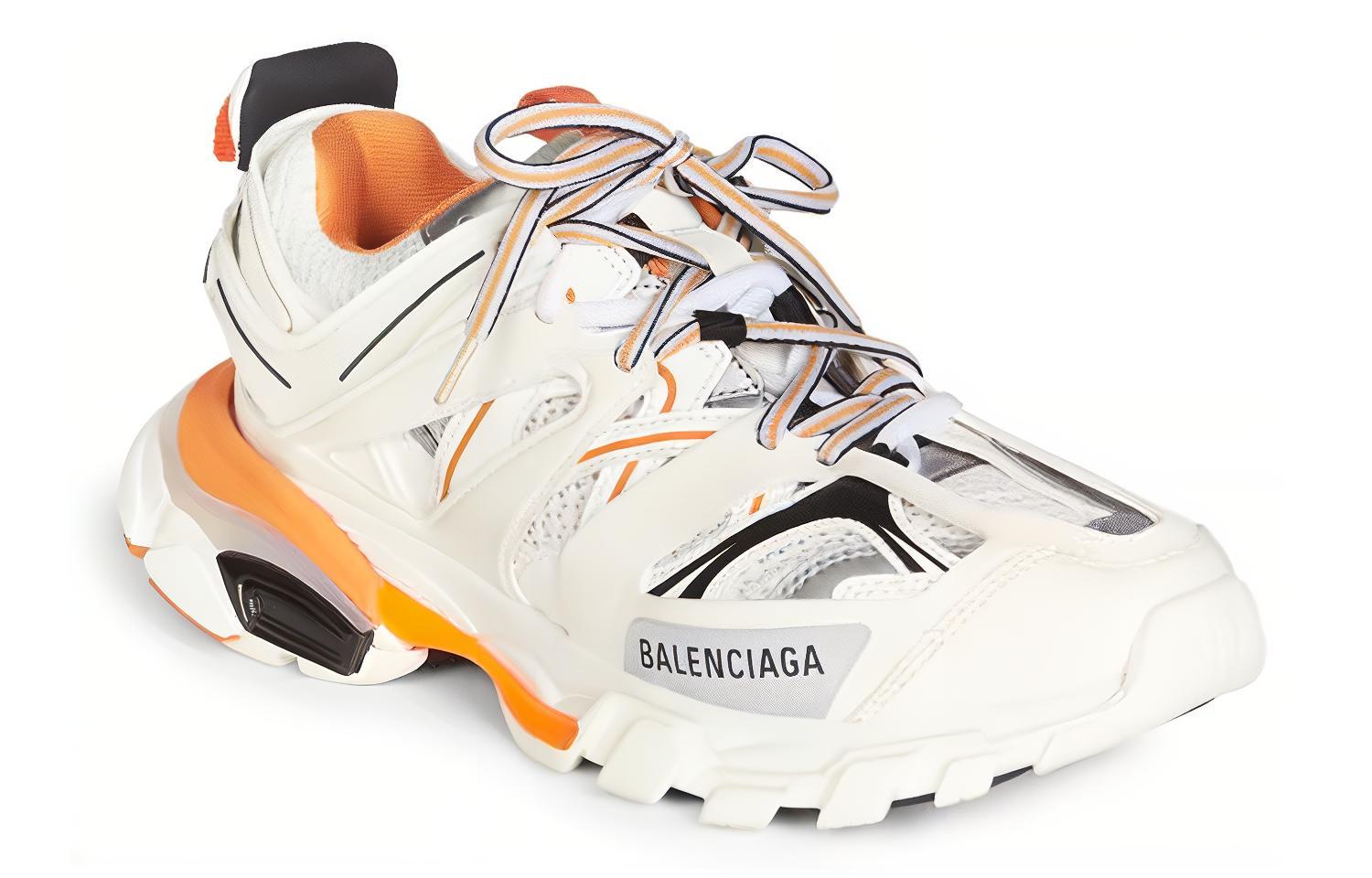 Balenciaga Track Led Low Top Athletic Shoes Men's White Orange купить в интернет-магазине Yoocart с быстрой доставкой по России.