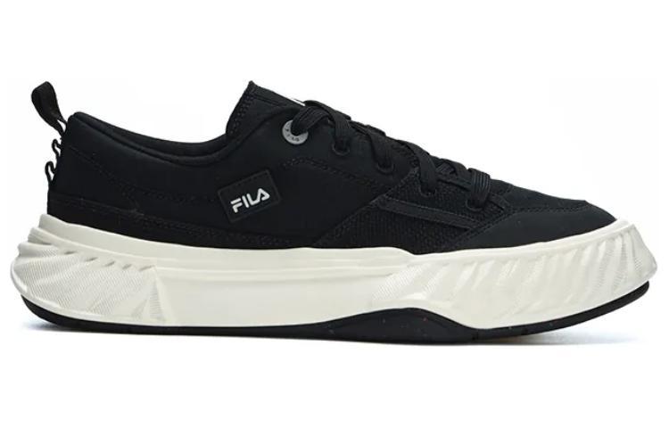 FILA Canvas Low NonSlip Durable Shoes 'Black White' купить в интернет-магазине Yoocart с быстрой доставкой по России.
