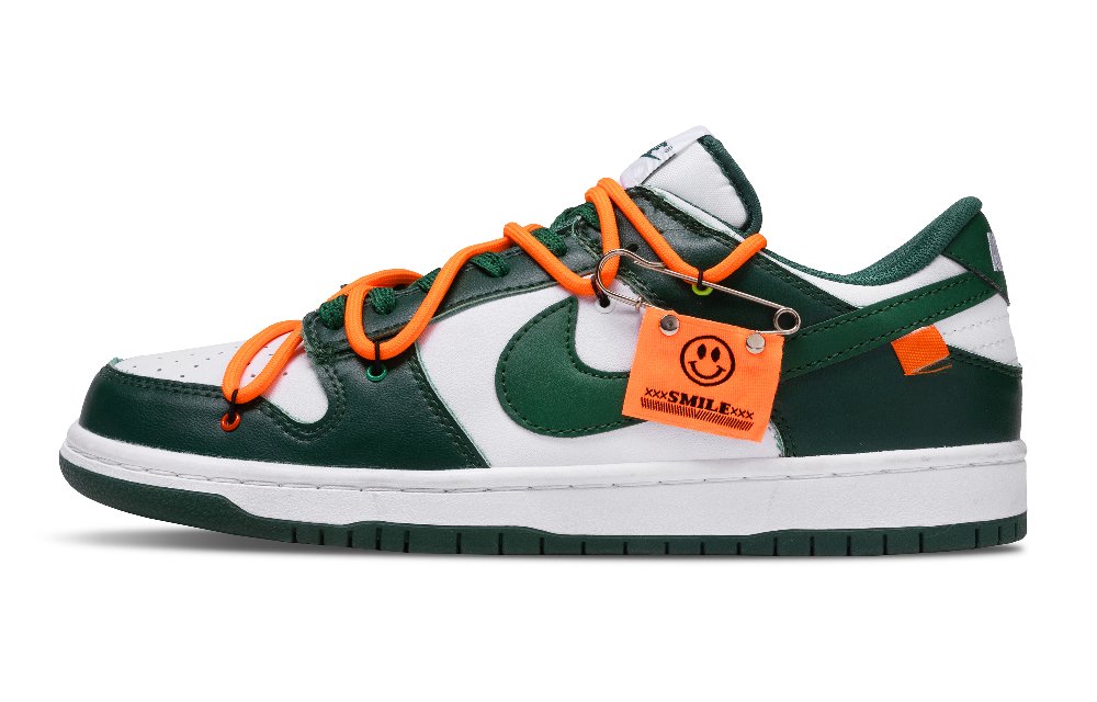 Nike Dunk Green Light Slip Resistant Low Top Skateboard Shoes Unisex Green