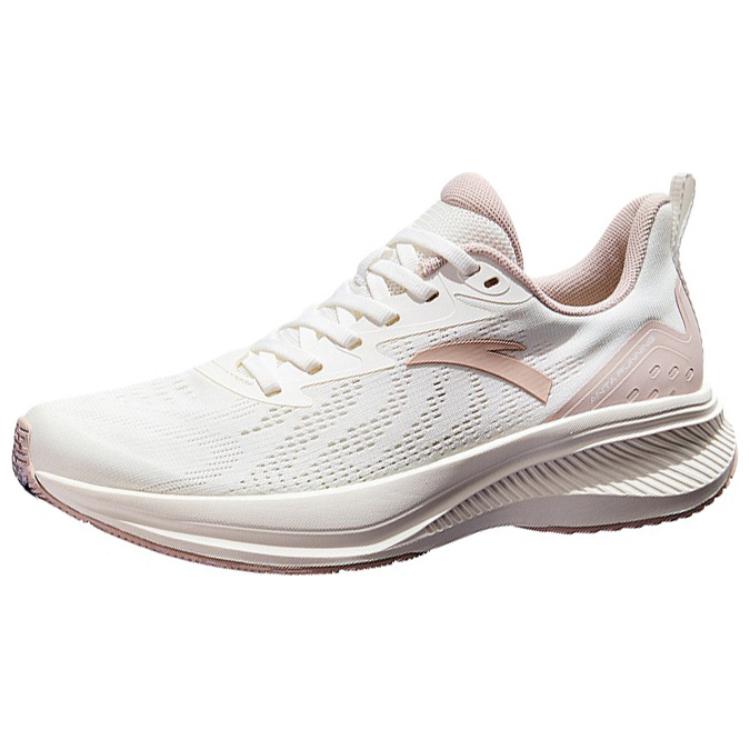 Anta Cushioning Wear-Resistant Low-Top Running Shoes Women's White Gray