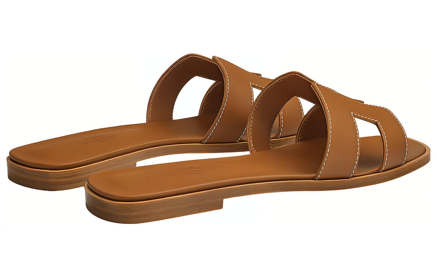HERMES Oran Sandals Brown Women's купить в интернет-магазине Yoocart с быстрой доставкой по России.