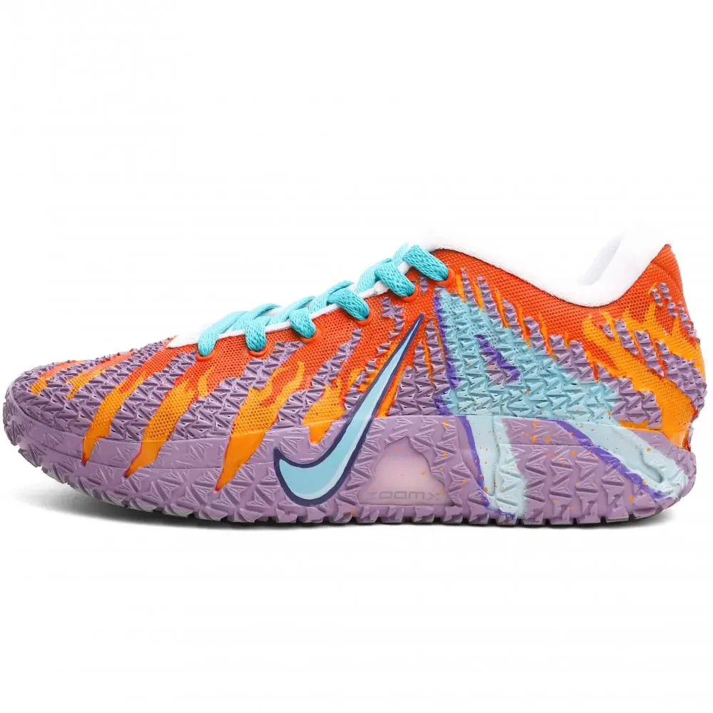 Nike Ja Morant 3 Low top Basketball Shoes Unisex Purple Orange