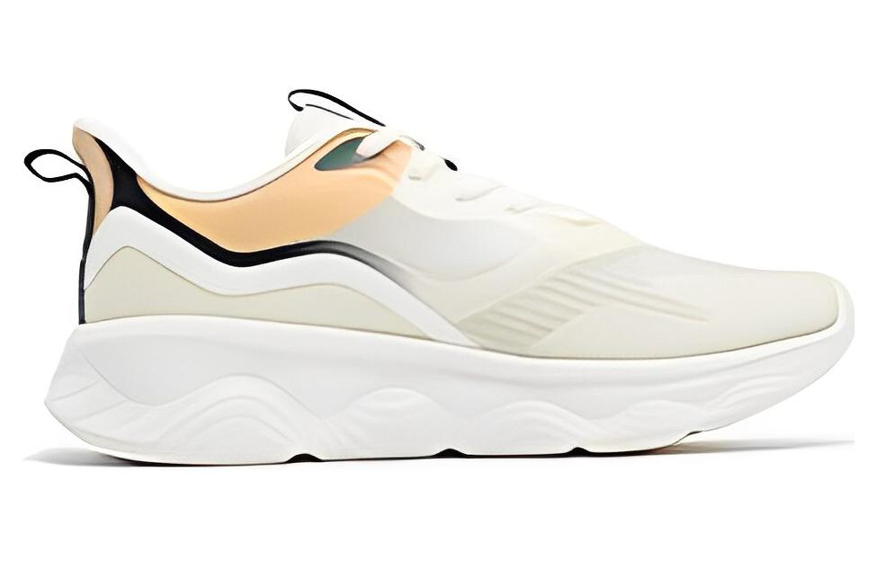 361° Mian Yun Anti Slip And Wear Resistant Breathable Low Top Running Shoes Men's White Orange Blue