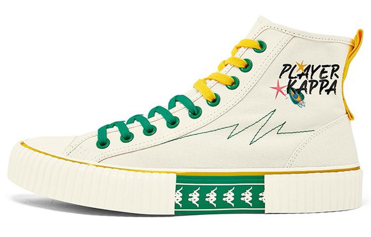 Kappa High-Top Skateboard Shoes Unisex White