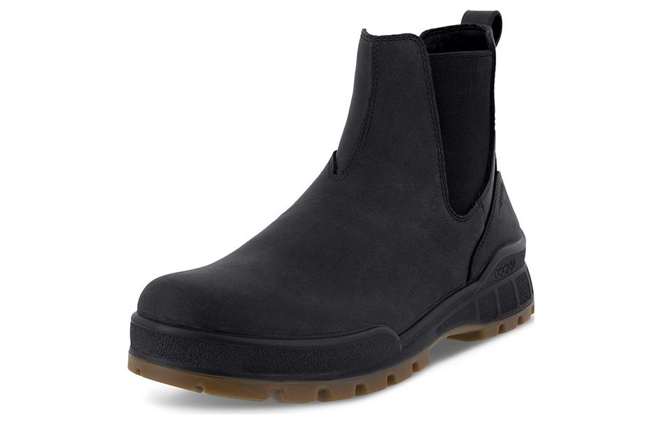 Ecco Short Chelsea Boots Men's Black