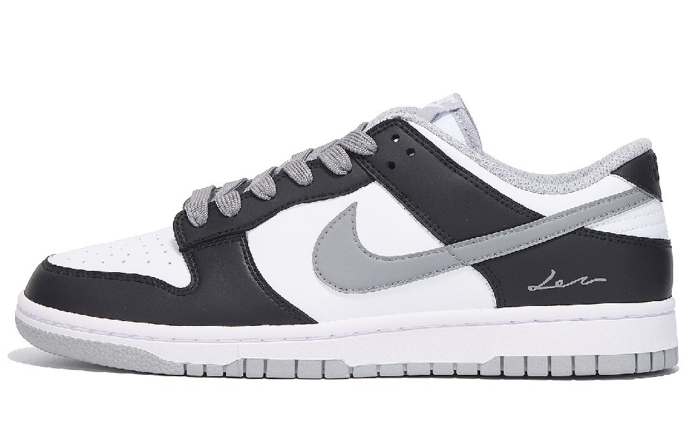 Nike Dunk Coverage Slip Resistant And Abrasion Resistant Low Top Skateboard Shoes Unisex Light Gray