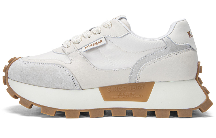 Kappa Anti-Slip Wear-Resistant Low-Top Casual Running Shoes Women's Beige Yellow