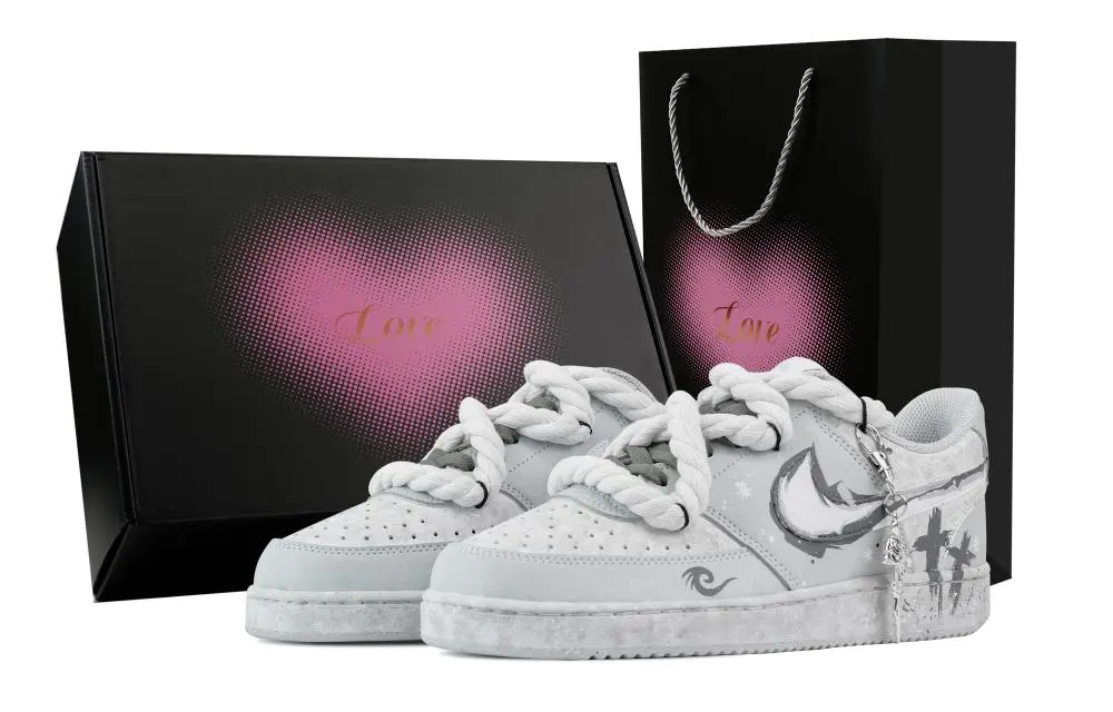 Nike Yin Biling, Heart Box Abrasion Resistant Slip Resistant Low top Skateboard Shoes Men's