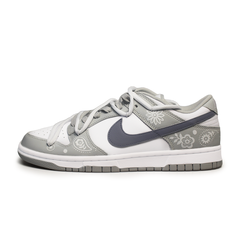 Nike Dunk Glacier Gray Coverage Wear-Resistance Balance Low-Top Skateboard Shoes Men's Gray White