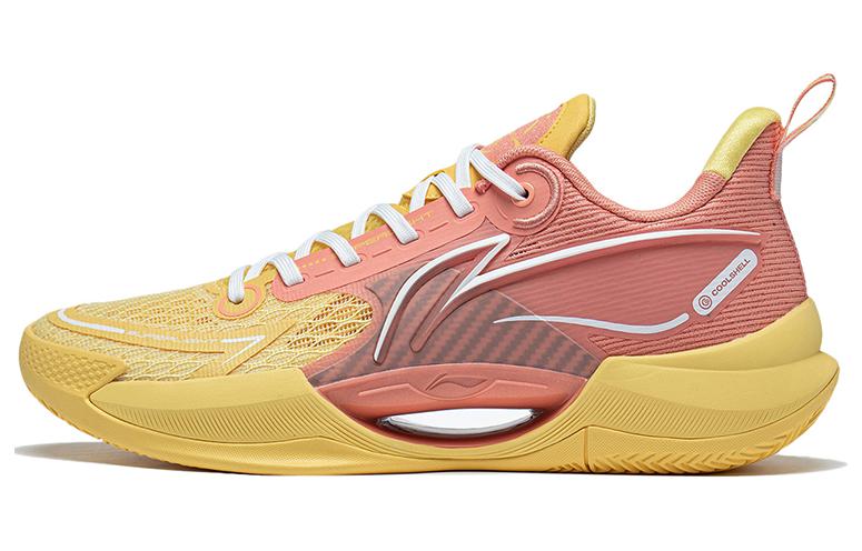 LINING Super Light V2 Basketball Shoes Men's Low top Yellow/Pink