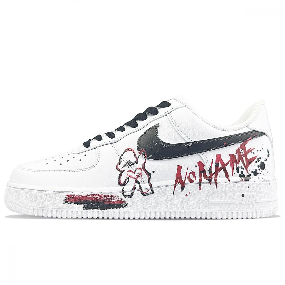 Nike Air Force 1 Coverage Warm And Wear-Resistant Low-Top Skateboard Shoes Unisex White Black Red