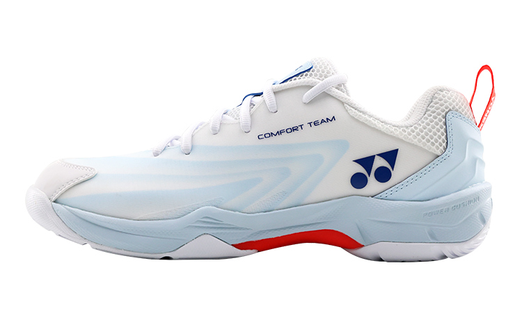 YONEX Power Cushion Cushioning Rebound Slip Resistant Lightweight Low Top Badminton Shoes Unisex White Light Blue