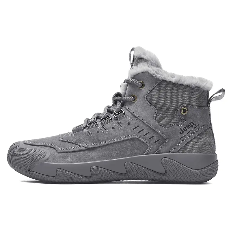 Jeep High Top Outdoor Shoes Men's Gray