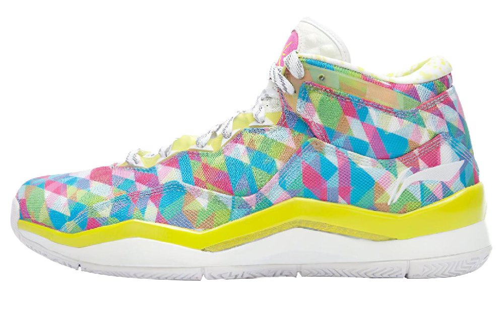 LiNing WOW 3 Way Of Wade 3 Non slip Lightweight Mid top Basketball Shoes Men's Multicolor