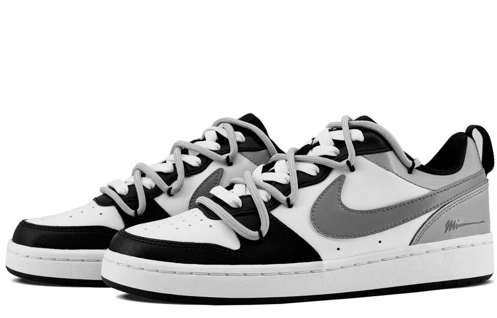 Nike Court Borough Low Anti-Slip Wear-Resistant Low-Top Skateboard Shoes GS Black Gray купить в интернет-магазине Yoocart с быстрой доставкой по России.