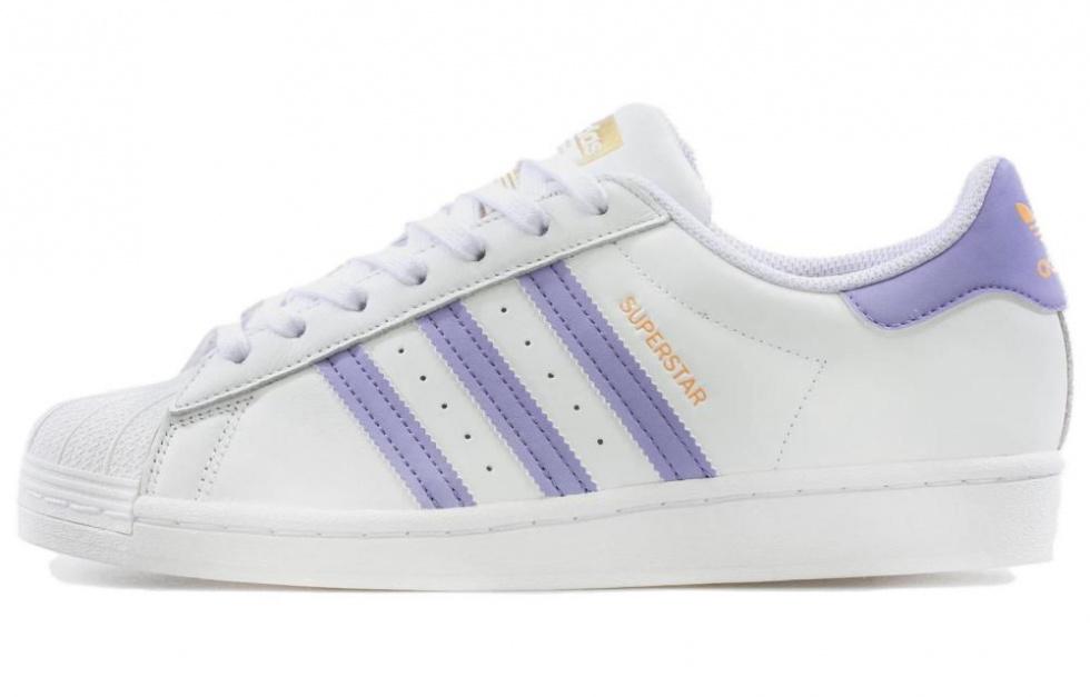 Adidas Superstar White Light Purple
