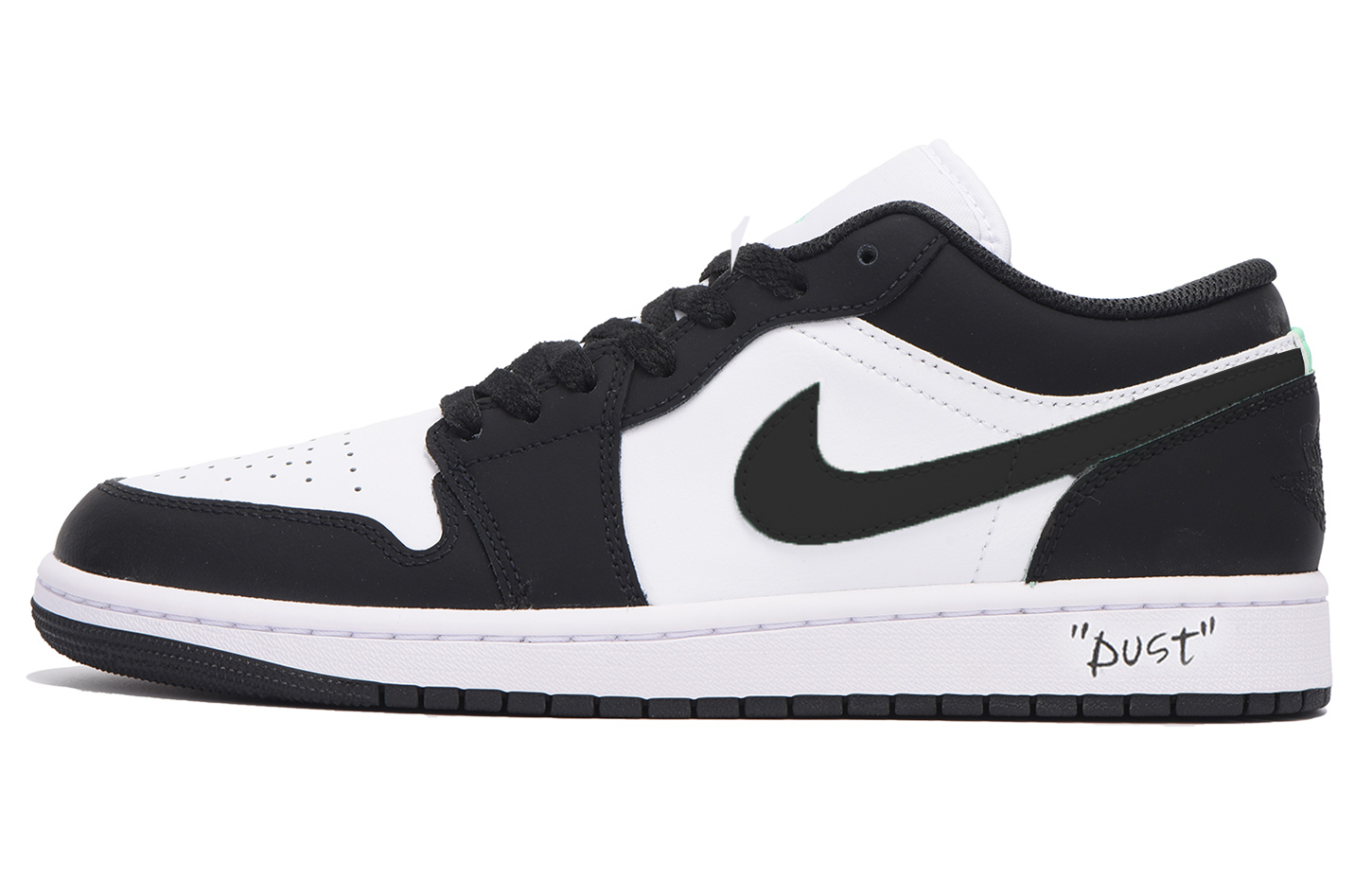 Jordan Air Jordan 1 Slip-Resistant Coverage Balance Impact-Resistant Low-Top Vintage Basketball Shoes Men's Black White купить в интернет-магазине Yoocart с быстрой доставкой по России.