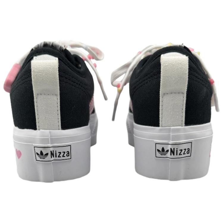 Adidas Originals Nizza Platform Abrasion Resistant Low top Skateboard Shoes Women's Black Pink купить в интернет-магазине Yoocart с быстрой доставкой по России.