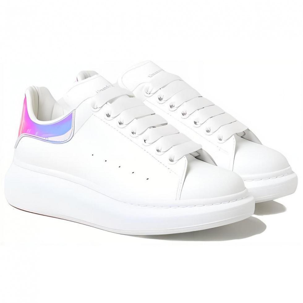 Alexander McQueen Oversized Sneaker 'White Shock Pink' Women's