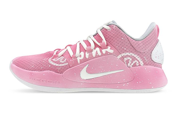 Nike Hyperdunk X Low 10 Cushioned Slip-Resistant Breathable Low-Top Basketball Shoes Men's Pink