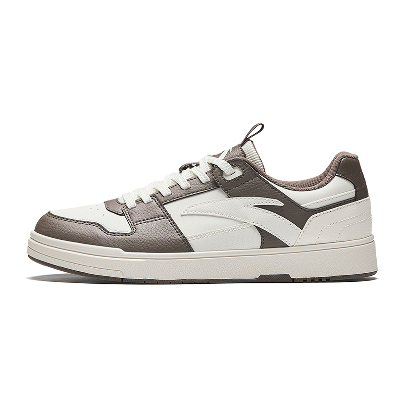 Anta Street Play Series Anti Slip Wear Resistant Low Top Skateboard Shoes Men's Gray White