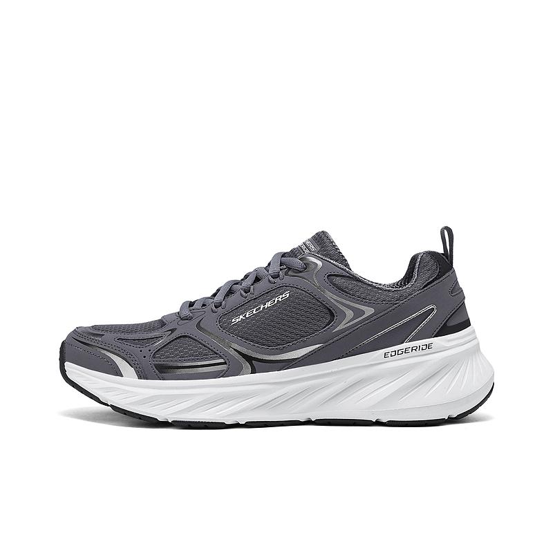 Skechers SPORT MENS Wear-resistant And Lightweight Low-Top Training Shoes Men's Charcoal Gray