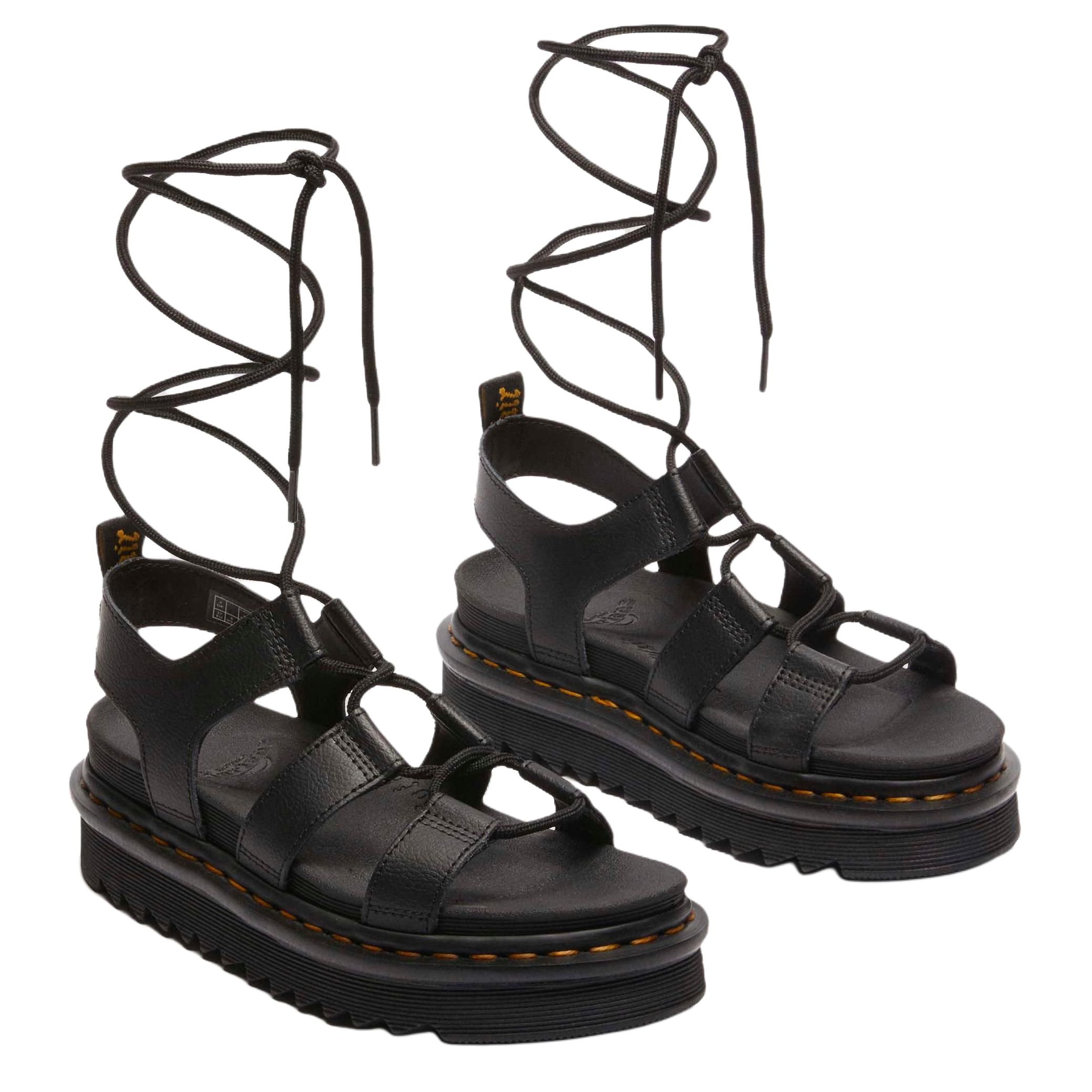 Dr. Martens Nartilla Athena Leather Gladiator Sandals Black Women's купить в интернет-магазине Yoocart с быстрой доставкой по России.