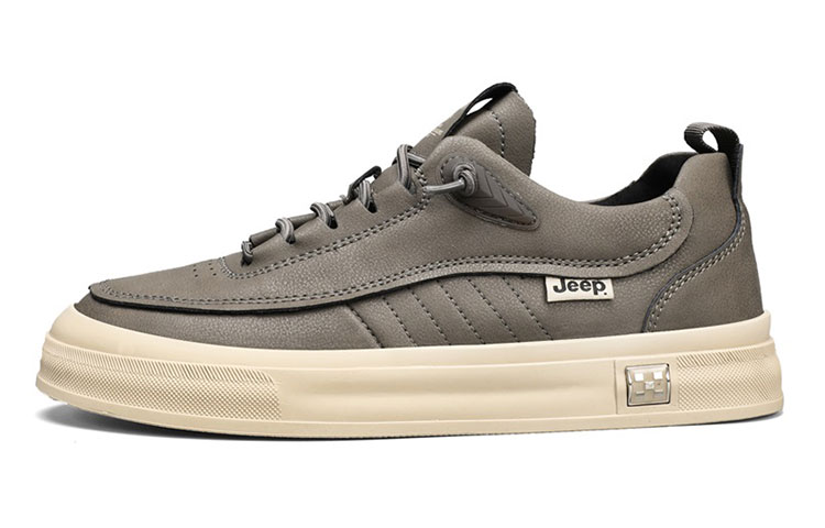 Jeep Abrasion Resistant Low Top Casual Shoes Men's Gray