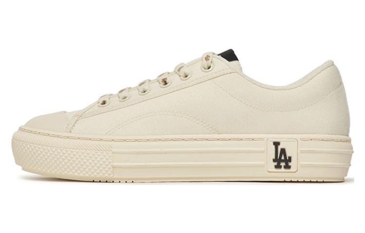 MLB Playball Anti-Slip Wear-Resistant Low-Top Canvas Shoes Unisex White