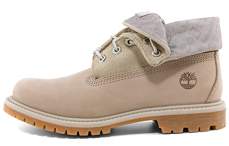 Timberland Roll Top Boots Basic 'Beige With Light Grey' Women's